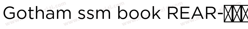 Gotham ssm book REAR字体转换